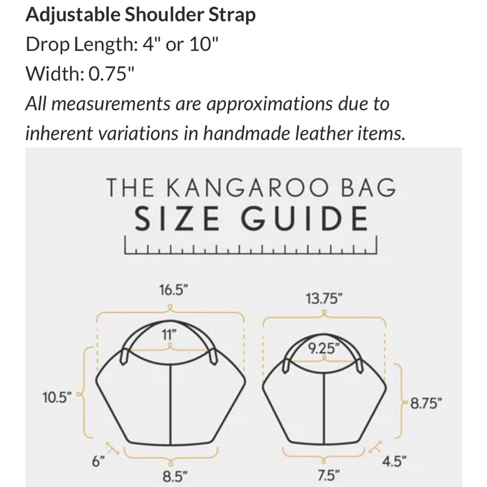 Portland Leather Goods Large Kangaroo bag - Picture 5 of 5
